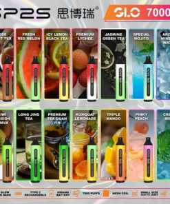 思博瑞SP2S GLO 7000口拋棄式電子煙 1